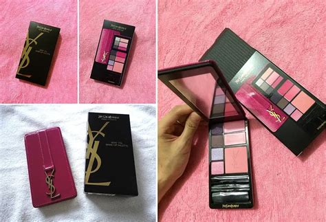 very ysl travel makeup pink palette|Unboxing & First Impression: Very YSL Pink Travel Palette.